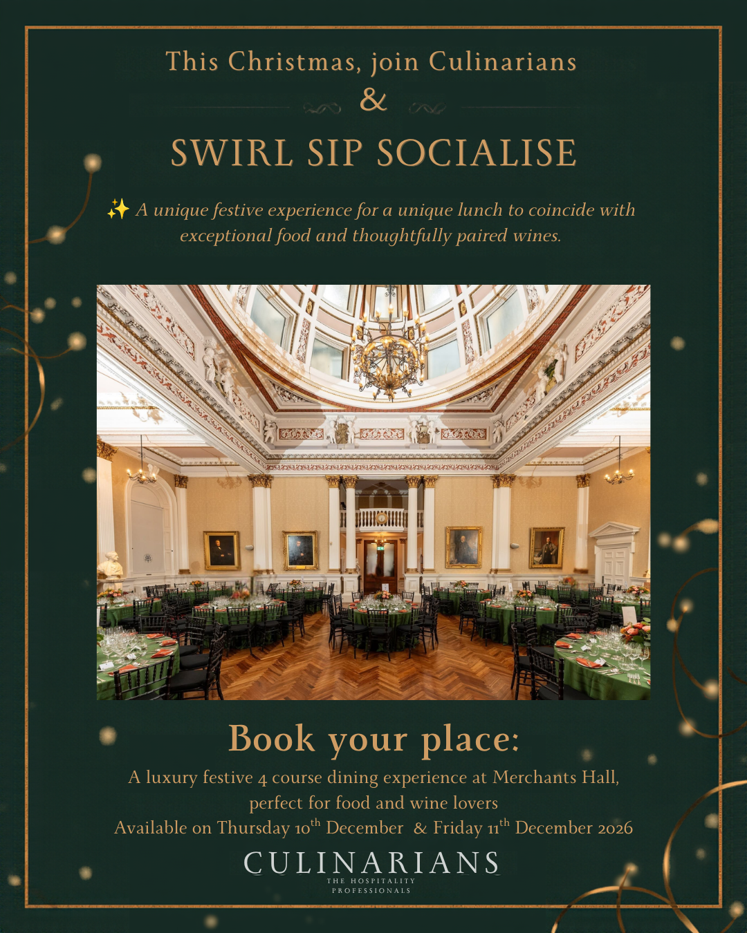 A Festive Feast at The Merchants Hall with Culinarians